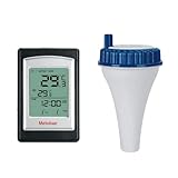 Rancrvy Pool-Thermometer, schwimmend, leicht ablesbar, solarbetriebenes Innenthermometer,...