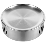 JOINPAYA Edelstahl Spirituskocher und Kleiner Herd 20cm Tragbarer Grill mit Rost für Camping...