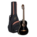 Ortega Guitars schwarze Konzertgitarre 4/4-Größe - Family Series - inklusive Gigbag - Mahagoni /...