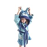 Top Towel - Bademantel Kinder Toby 100% Baumwolle | Weicher, Saugfähiger Frottee mit Kapuze, Tasche...