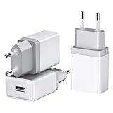 12W USB Stecker 3er-Pack 2,4A/5V USB Ladegerät USB Netzteil USB Plug USB Ladestecker USB...