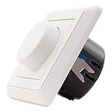 REV PrimaLuxe Lichtschalter für LED Lampen 5-100W und Glühlampen 25-300W, 300 W, weiß, Dimmer +...
