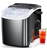 Eiswürfelmaschine Klein Ice Maker Machine: Tragbarer Eiswürfelbereiter, 12kg/24H, 8 Eiswürfel in...