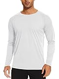 TACVASEN Herren UV Shirts Langarm Atmungsaktiv Sonnenschutz Outdoor Fishing Oberteil Rash Guards,...