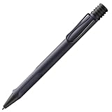 Lamy safari steel black Kugelschreiber - zeitlos klassicher Kuli mit ergonomischem Griff & robustem...