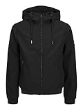 Jack & Jones Herren JJEBASIC Softshell Hood NOOS Jacke, Black, XL