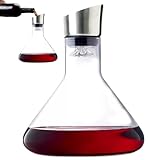 Rotweinkaraffe-Dekanter, Weinkaraffe-Dekanter, 1500 ml Glas-Weinentlüftungsdekanter mit Spender,...