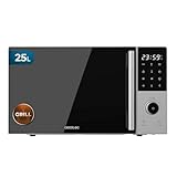 Cecotec Proclean 2500 Digitale Mikrowelle mit Grill, 25 l, 850 W, Grill 1200 W, Konvektion 2200 W, 8...