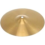 SOLUSTRE Crash Hi Hat Becken 10 Zoll Messing für Schlagzeug Profis und Anfänger Vielseitiges...