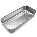 TETEWEVER Edelstahl Brotbackform, 33 × 15 × 6 cm Kastenform Brot, Rechteckig Brotform Kastenform...