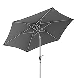 Schneider Sonnenschirm SOLESTA Ø270 cm – UV-Schutz, Kurbel, Knickgelenk, air-vent,...