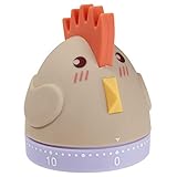 TFA Dostmann HAHN Küchenwecker, 38.1040, mechanischer Timer, Eieruhr, lustig, Kunststoff, L 62 x B...