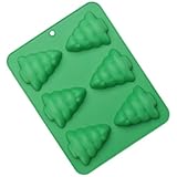 Homoyoyo Weihnachtsbaum Silikonform Backform 6 Stück Grün Mousse Kuchenform Bpa Frei Ofen und...