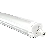 HOFTRONIC - LED Feuchtraumleuchte 120cm IP65-36W 4320 Lumen - 6500K Kaltweiß - Verknüpfbar -...
