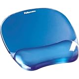 Fellowes Mauspad mit Handgelenkauflage Crystals - Mauspad mit Gelkissen - ergonomisches Mauspad -...