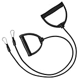 BEBEMOKO Widerstandsbänder für Stepper mit Ergonomischen Griffen Leicht und Kompakt für...