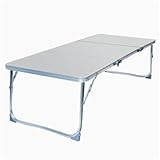 SPXTOM Robuster Klapptisch, Picknicktische mit einfachem Tragegriff, rechteckig, for Partys, Essen,...