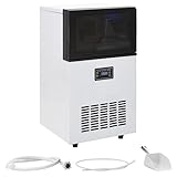 vidaXL Eiswürfelbereiter 45 kg/24 h Eiswürfelmaschine Eiswürfel Ice Maker