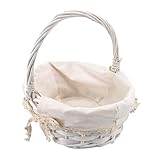 Ideen mit Herz Weiden-Korb | Holz-Korb mit Stoff | Naturfarben | Weidenholz | Präsentkorb |...