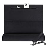 Flow fire Sporthandtuch Fitnessstudio, 120x50cm Handtuch Fitnessstudio mit Reißverschluss für...