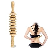 TaoTazon Faszienrolle Holz, Premium Faszienstab Holz, Massageroller für Körperformung, Anti...