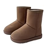 A2Z Warme Winter-Gummistiefel für Kinder, Mädchen, Jungen, Herren, Damen, Kamelfarben, passende...