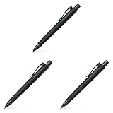Faber-Castell 241190 - Kugelschreiber Poly Ball XB, schwarz (Schreibfarbe blau), 1 Stück, mit...