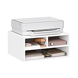 WOLTU Druckerständer, Druckertisch mit 3 Fächern, Druckerschrank 47x22,5x40 cm, Druckerregal,...
