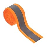 FRCOLOR Reflektierendes Nähtape Sicherheitsband Fluoreszierend Wetterfest Hohe Sichtbarkeit für...