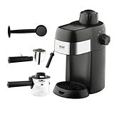 DimyFew Kaffeemaschine Espresso-Maschine 1-4 Tasse kompakte Edelstahl-Kaffeebrauer Latte Maker