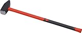Meister Vorschlaghammer - 4 kg Kopfgewicht - Vibrationsarmer Fiberglas-Stiel - Gehärteter Stahlkopf...