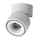 7W LED Deckenstrahler 360° Verstellbar Zylindrisch Oberflächenmontiert Innenbeleuchtung Aluminium...