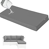 Outdoor Wasserdicht Bankauflage für 2-3 Sitze, abnehmbar, gepolstert, Sitzbezug für Gartenmöbel,...