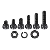 ANKROYU 150 Stück M3 Senkkopfschrauben mit Nase, Legierter Stahl Flachrundbolzen, 6 sizes Schraube