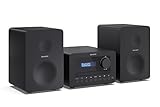SHARP XLB520D HI-FI-Soundsystem Kompaktanlage (40 Watt, digitales Radio mit DAB+ und FM-Tuner,...