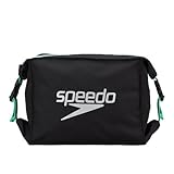 Speedo Unisex Erwachsene Pooltasche | Für den Pool | Training Tasche, Schwarz/Green Glow,...