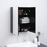 Juroupi Bad-Spiegelschrank 60x15x75 cm Badezimmerschrank Badezimmer Spiegelschrank Bad HäNgeschrank...