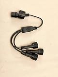 AGOTD Lichterkette Verteiler, 2 Pin Verlängerungskabel, Lichterketten Stecker Splitter IP65...