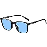 SHEEN KELLY TR90 Polarisierte Sonnenbrille Quadrat für Männer Frauen Schwarze Rahmen Brille Downey...