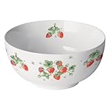 Ambiente Porzellan Schale/Müslischale 0,4 l - 14 cm Schüssel/Salatschüsseln Bündel Erdbeeren...