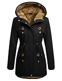Vancavoo Winterjacke Damen Wintermantel Warm Gefüttert Winterparka Winter Jacket Mäntel...