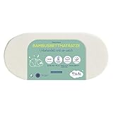 P'tit lit - Stubenwagenmatratze aus Bambus - 72x32 cm - Weiche und seidige Babyviskose - Ideale...