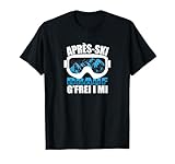 Apres Ski Snowboardbrille T-Shirt Design T-Shirt
