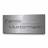 Edelstahl Türschild personalisiert mit Gravur - ab 8x3,5 cm - Riesige Motiv Auswahl - Namensschild...