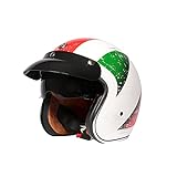 LIONCIANO Motorradhelm mit Visier ECE Zertifiziert Jethelm Jet-Helm Roller-Helm Scooter-Helm Moped...