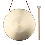 Btuty 22cm Hand Gong Becken Messing Kupfer Kapelle Oper Percussion Instrumente mit Runde Spiel...