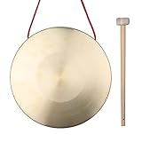 Btuty 22 cm Hand-Gong-Becken Messing Kupfer Kapelle Opera Percussion Instrumente mit rundem...