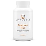 vitaworld Guarana Pur 500 mg, die natürliche Alternative zu Koffein mit 180 mg pro...
