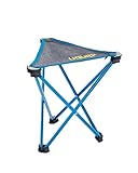 Uquip Dreibeinhocker Trinity L Grey I ultraleichter Faltbarer Campinghocker mit 120 kg Traglast I...