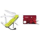 Victorinox Taschenmesser Rescue Tool (15 Funktionen, Frontscheibensäge, Gurtenschneider) gelb &...